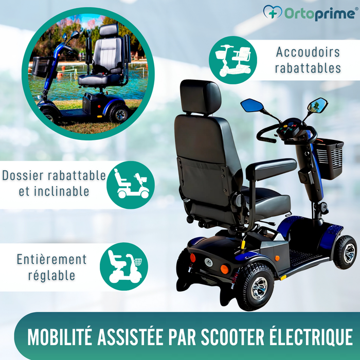 Scooter pour Handicapés Compact | Suspension Intégrale