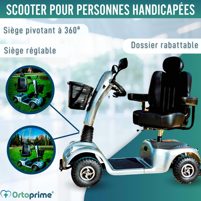 Scooter Électrique pour Adultes | Suspension Intégrale 4 Roues