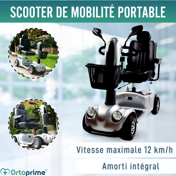 Scooter Électrique pour Adultes | Suspension Intégrale 4 Roues