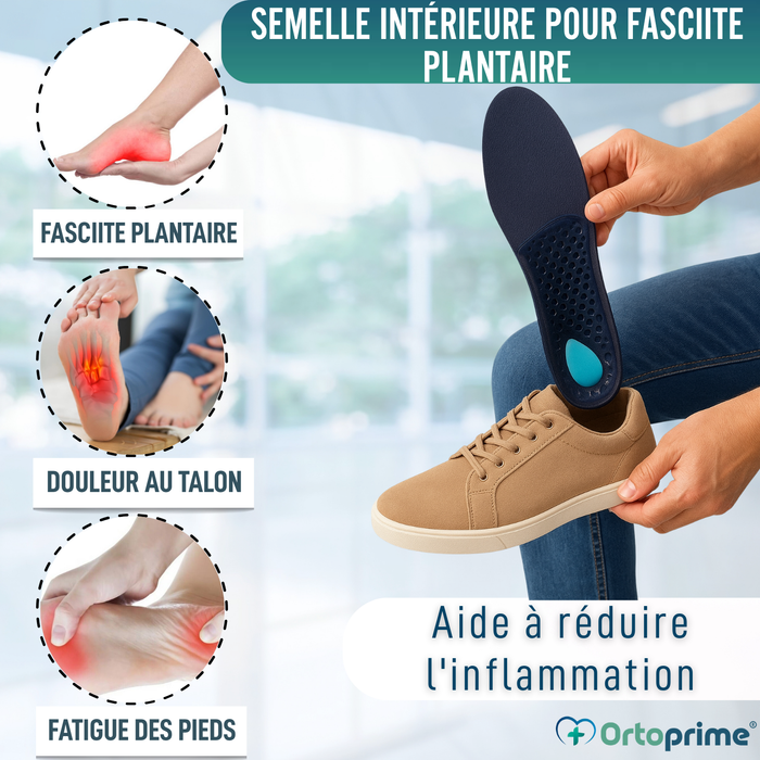Semelles orthopédiques pour fasciite plantaire | 3 tailles