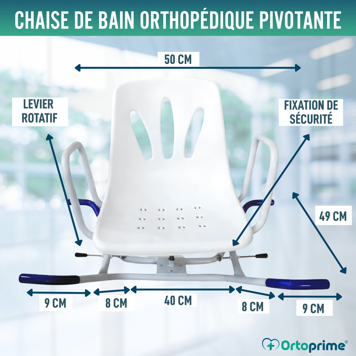 Siège de Baignoire Pivotant à 360° Confort