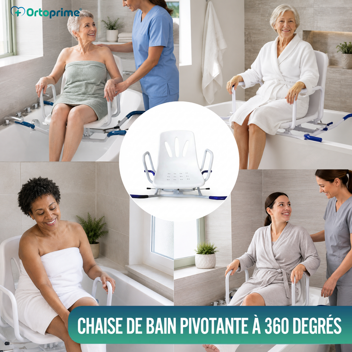 Siège de Baignoire Pivotant à 360° Confort