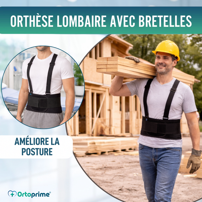 Ceinture Lombo-Sacrée de Travail | Orthèse Réglable