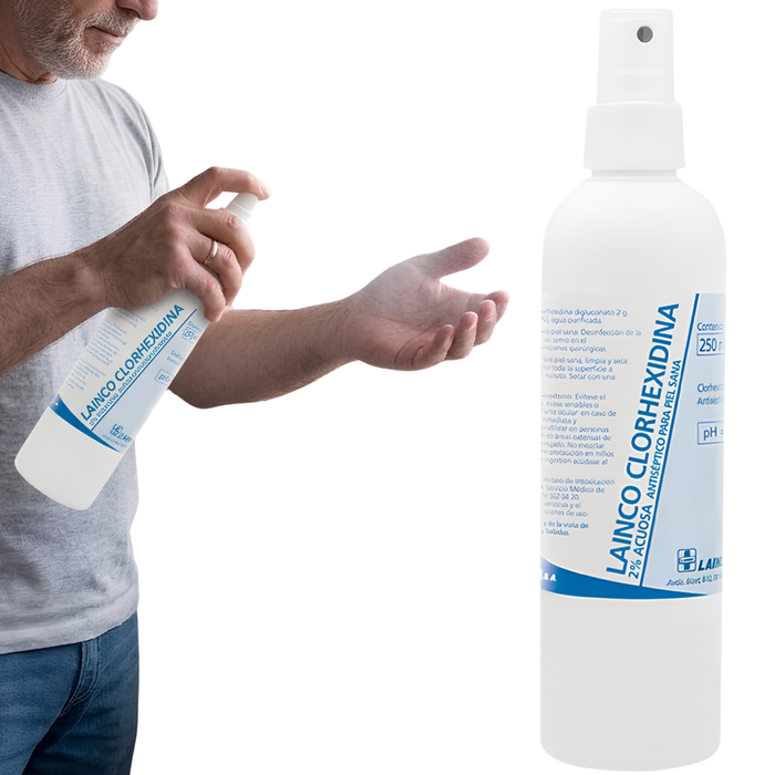 Spray Antiseptique Chlorhexidine 2% | Solution Aqueuse 250 ml