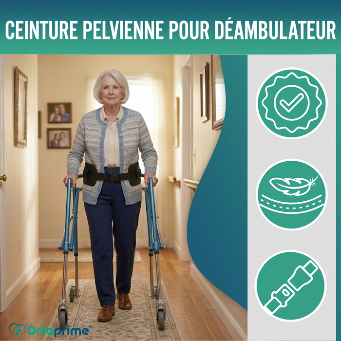 Support Pelvien pour Déambulateur | Stabilisateur Hanche