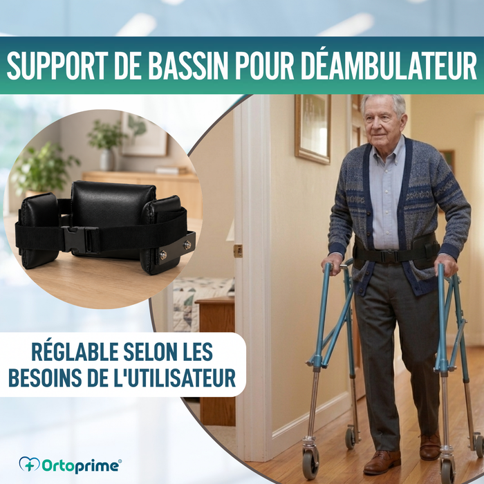 Support Pelvien pour Déambulateur | Stabilisateur Hanche