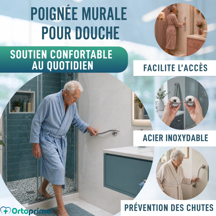 Barre d’Appui pour Salle de Bain en Acier Inox | 35 cm