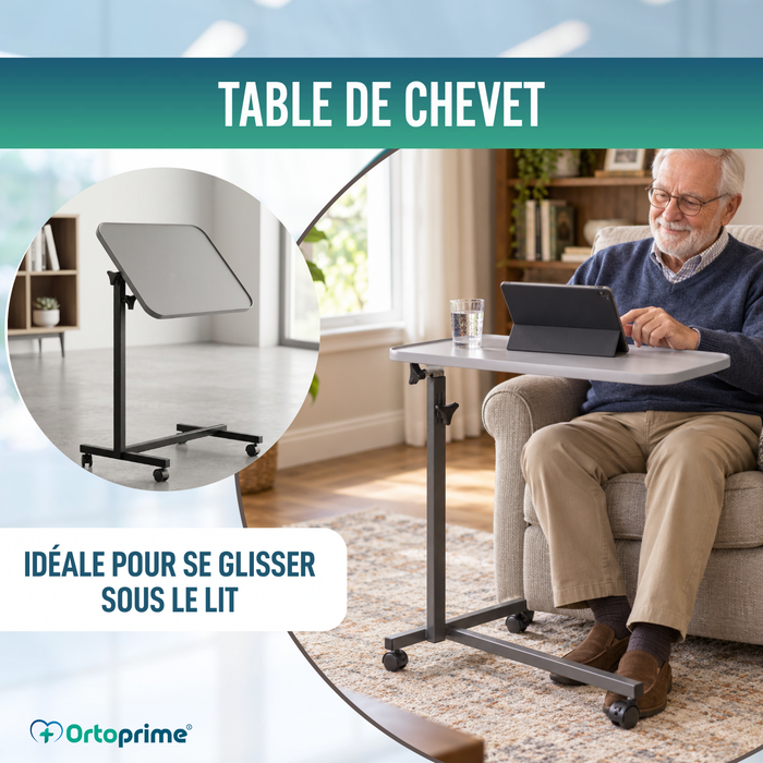 Table d'appoint avec roulettes