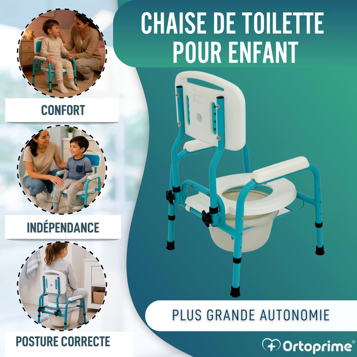 Chaise WC Enfant avec Réducteur | Hauteur Réglable