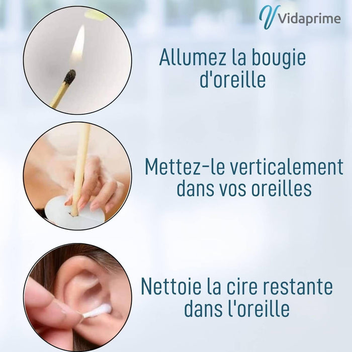 Bougies pour une Nettoyage Efficace et Sécurisé des Oreilles | 12 Cônes