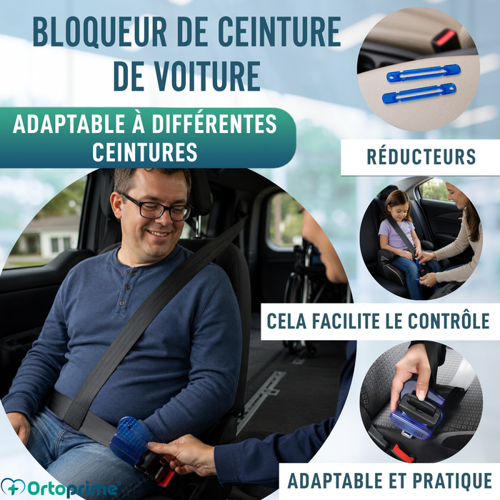 Blocage Ceinture de Sécurité avec Clés de Déverrouillage