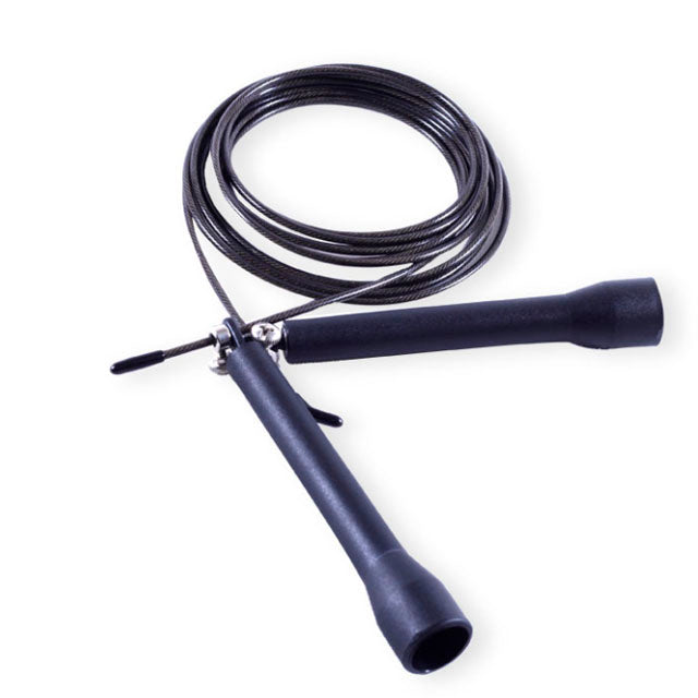 Corde à Sauter Avec Poignées Lestées Noires - PVC - Ergonomique - Neuve
