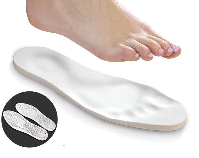 Semelles Amortissantes Pour Chaussures - Mousse Mémoire élastique - Confort Marche, Randonnée, Travail Debout - Hommes